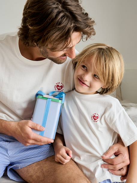 Boys' pyjama shorts ecru 