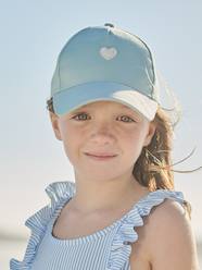 Girls-Cap with Embroidered Heart for Girls 