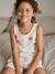 Girl's cotton pyjama short set with cami top ecru 
