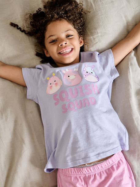 Girls' SQUISHMALLOWS pyjama shorts lavender 