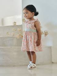 Baby-Baby girl's dress with bow and back opening 