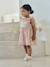 Baby girl's dress with bow and back opening multicoloured 