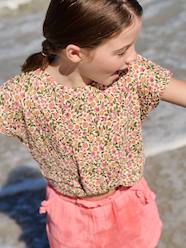 Girls-Blouse with short sleeves