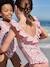 Girls' one-piece swimsuit pale pink 