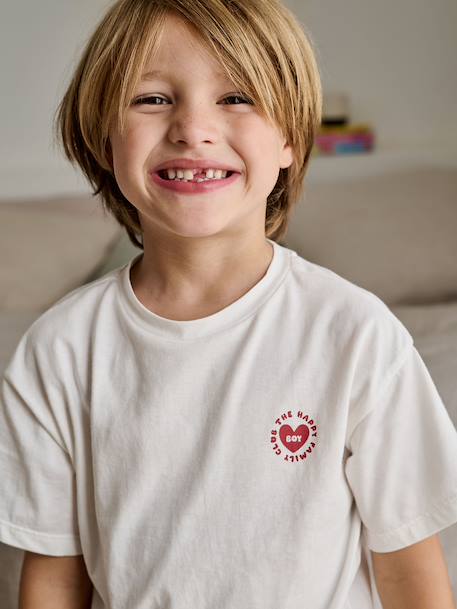 Boys' pyjama shorts ecru 