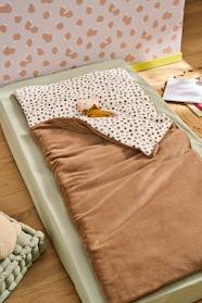 Bedding & Decor-Fleece leopard print sleeping bag for children