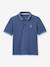Embroidered polo shirt blue 