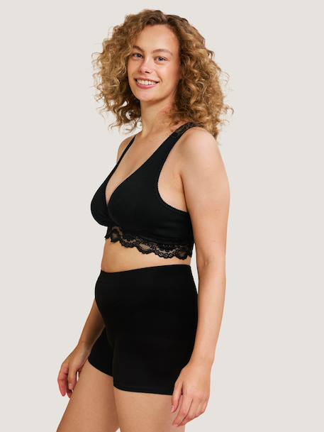 Crossover Maternity & Nursing Special Bra by CARRIWELL Black 