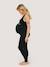 Leggings with Integrated Belly and Back Support for Maternity, by CARRIWELL black 