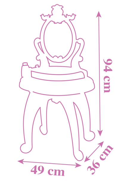 Disney Princess 2-in-1 dressing table rose 
