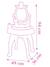 Disney Princess 2-in-1 dressing table rose 