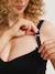 Maternity & Nursing Bra with Shape Memory, by CARRIWELL Beige+Black 
