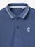 Embroidered polo shirt blue 