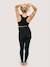 Leggings with Integrated Belly and Back Support for Maternity, by CARRIWELL black 