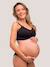 Seamless Padded Bra, Maternity & Nursing Special by CARRIWELL Black 