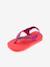 Brasil Logo II Flip-Flops for Babies, by HAVAIANAS coral+yellow 