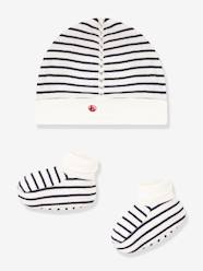 Unisex Beanie & Booties Set for Babies, PETIT BATEAU
