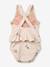 Printed frilled swimsuit light pink 