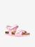 Adriel Girl C Sandals by GEOX® for Children blue+pale pink+rose 