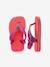 Brasil Logo II Flip-Flops for Babies, by HAVAIANAS coral+yellow 