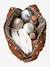 Mama Cotton Gauze Toiletry Bag hazel+printed beige+white 