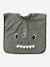 Set of 3 Animals Bibs, Easy to Put On ecru+sage 