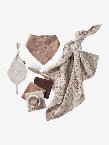 Newborn gift set grey blue+twine 