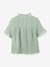 Girl's gauze shirt - organic cotton CYRILLUS sage green 