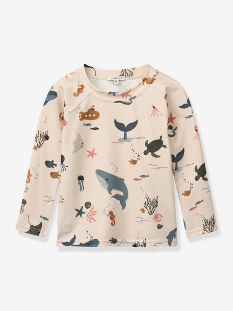 Long-sleeved swim T-shirt beige 