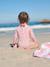 Long-Sleeved UV-Protection Swimsuit for Baby Girls pale pink 
