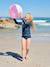 Girl's UV Protection one-piece swimsuit navy blue 