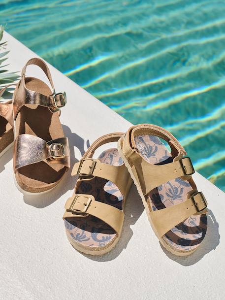 Synthetic Sandals for Boys beige 
