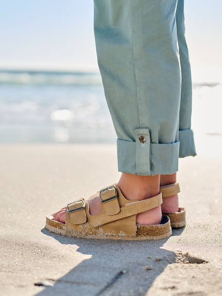 Synthetic Sandals for Boys beige 