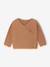 Wrap-Over Cardigan in Wool & Cotton for Babies cappuccino+marl beige+pale pink+sage green+white 