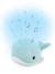 Wally the whale night light blue 