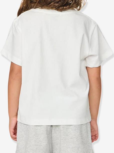 Girl's short-sleeved t-shirt ecru 