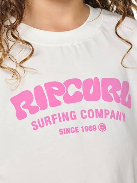 Girl's short-sleeved t-shirt ecru 