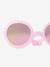 Flower sunglasses for kids beige+rose 