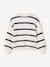 Long-sleeved knitted cardigan for girls ecru+lavender+sage green 