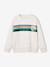 Crew neck sweatshirt for boys marl white+mauve 