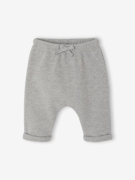 Trousers for newborn marl grey 