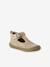 Soft Leather Pram Shoes for Babies, Designed for Crawling gold+rose 