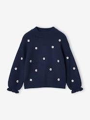 Girls-Long-sleeved round-neck jumper for girls