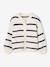 Long-sleeved knitted cardigan for girls ecru+lavender+sage green 