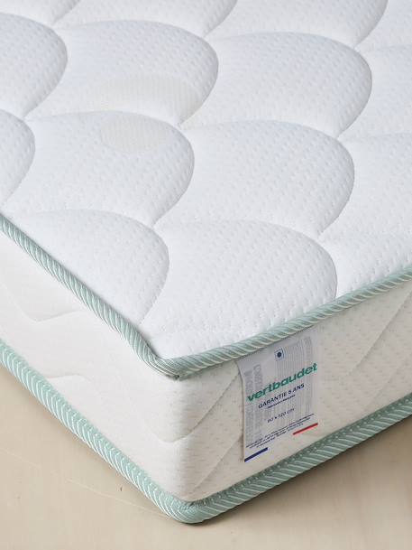 Baby mattress with untreated ticking white 