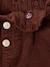 Paperbag-Style Corduroy Shorts for Girls camel+chocolate+cinnamon+grey+mauve+peacock blue 