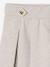 Pleated Piqué Knit Skirt for Girls marl grey+navy blue 