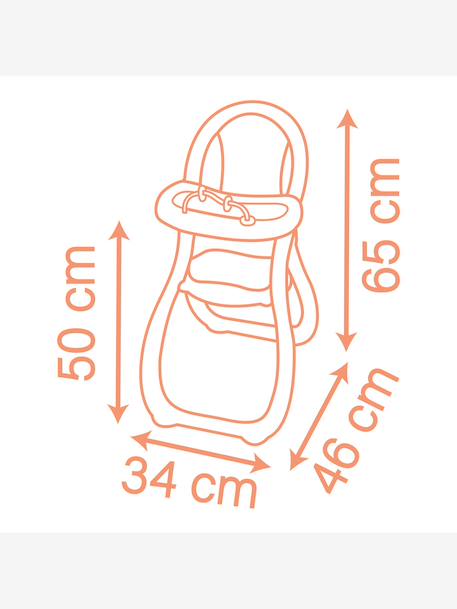 High chair for baby doll multicoloured 