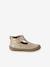 Soft Leather Pram Shoes for Babies, Designed for Crawling gold+rose 