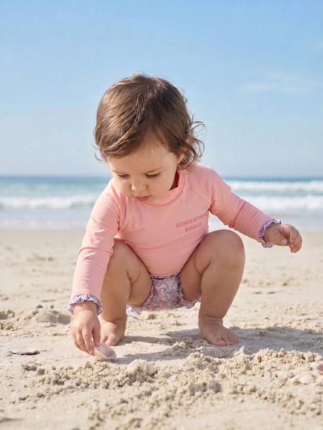 UV-resistant 2-piece swimsuit pale pink 